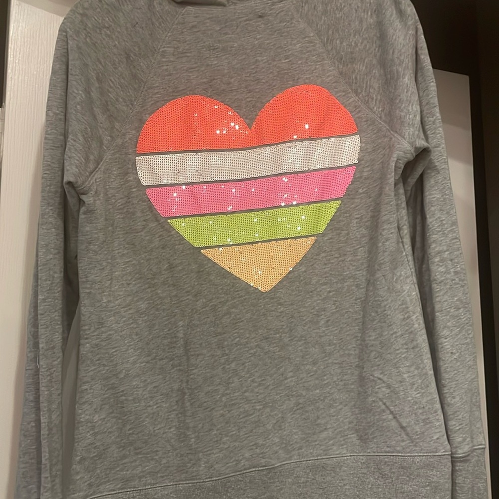 VS Hoodie w/ Sequin Heart on Back